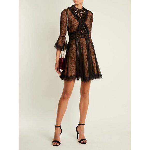 NEW Jonathan Simkhai Lace Chantilly Crochet Dress Sz 4 - Picture 1 of 9